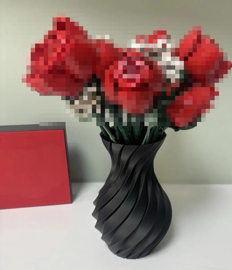 3D Printing Lego Bricks - Florero para Lego, ramo de rosas,