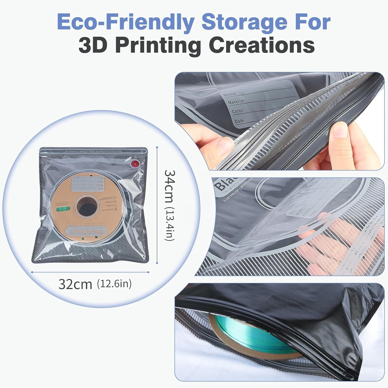 Bolsa para Filamento 3D, Bolsa - 3D Printing Bambu Lab reseña y precio